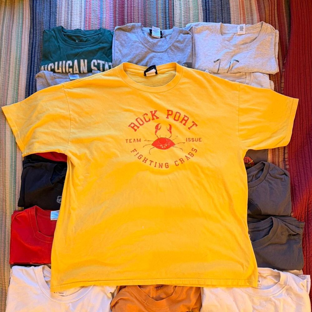 Rockport Men's Yellow T-shirt